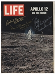 Apollo 12 Crew-Signed LIFE Magazine -- With JSA COA